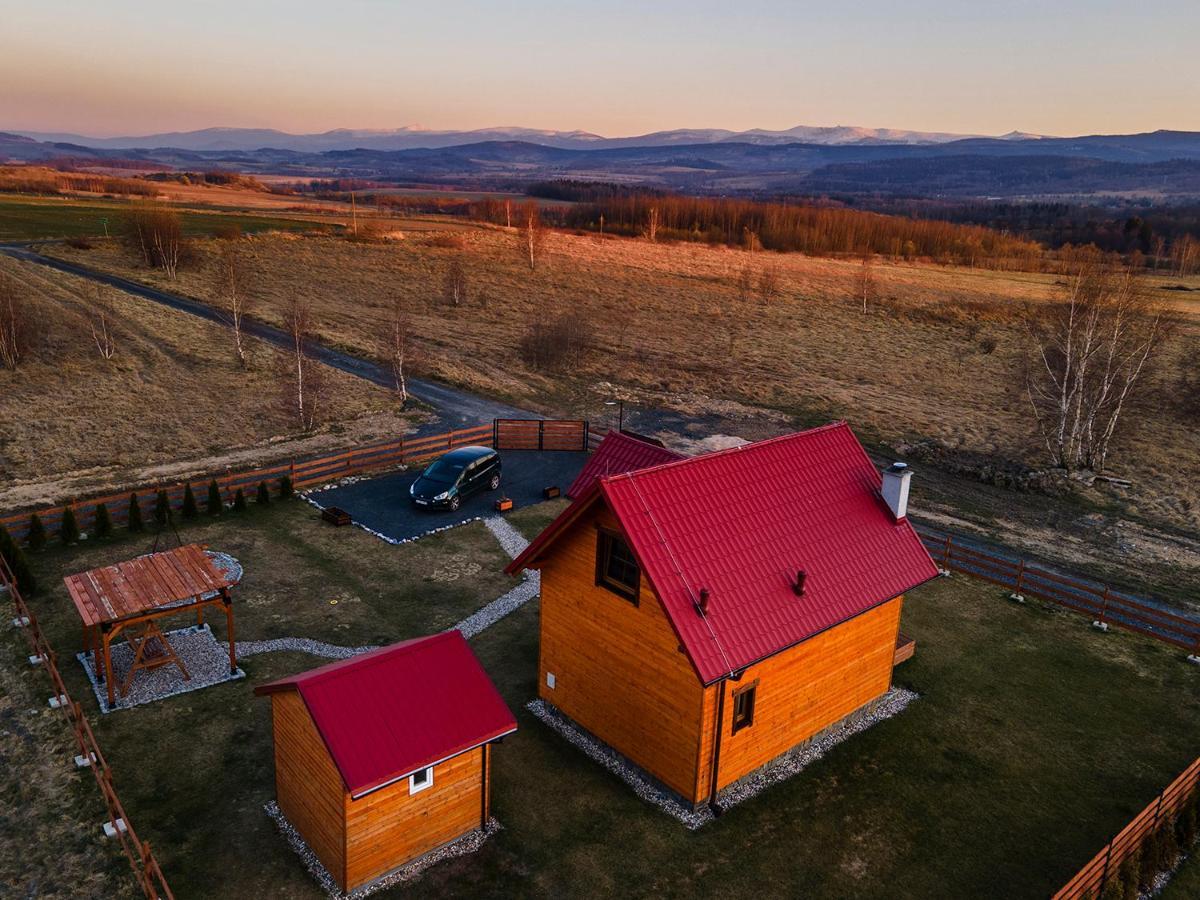 Drewniane Domki Z Prywatnym Jacuzzi I Widokiem Na Gory - Klimatyczny Kompleks W Gorach Izerskich #Widogruszka Grudza Bagian luar foto