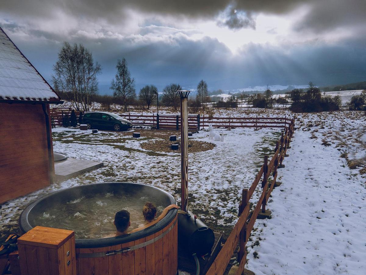 Drewniane Domki Z Prywatnym Jacuzzi I Widokiem Na Gory - Klimatyczny Kompleks W Gorach Izerskich #Widogruszka Grudza Bagian luar foto